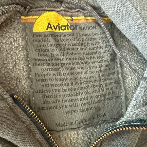 Aviator Nation Rainbow Stripe Jacket Set Hoodie And Sweatpants Size S - Picture 4 of 5